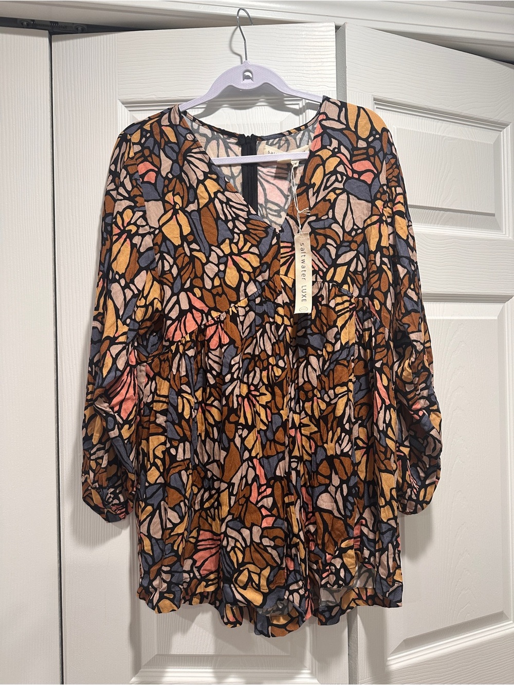saltwater LUXE Floral Print Romper Multicolor